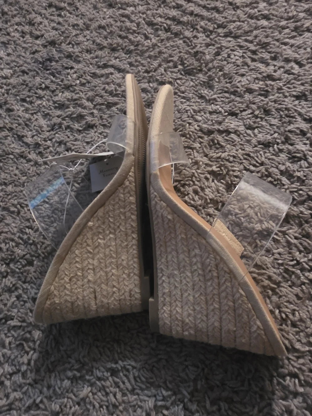 a new day Tan Clear-Strap Slide Sandals - Women's